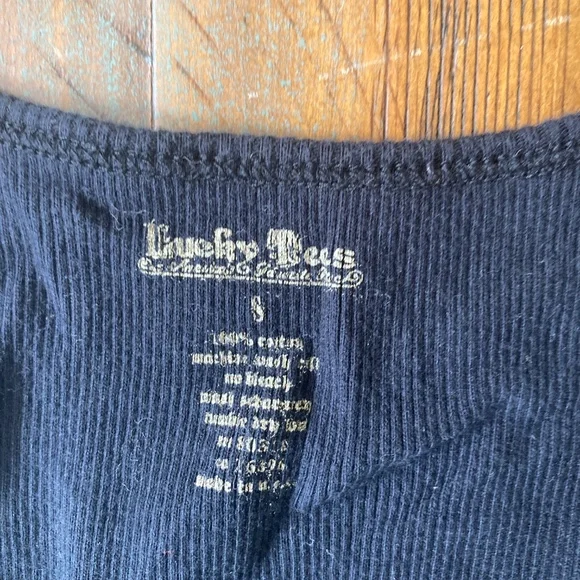 Women’s Lucky Brand Graphic Cotton Tank Top Small Motorcycle Skull - Picture 2 of 5